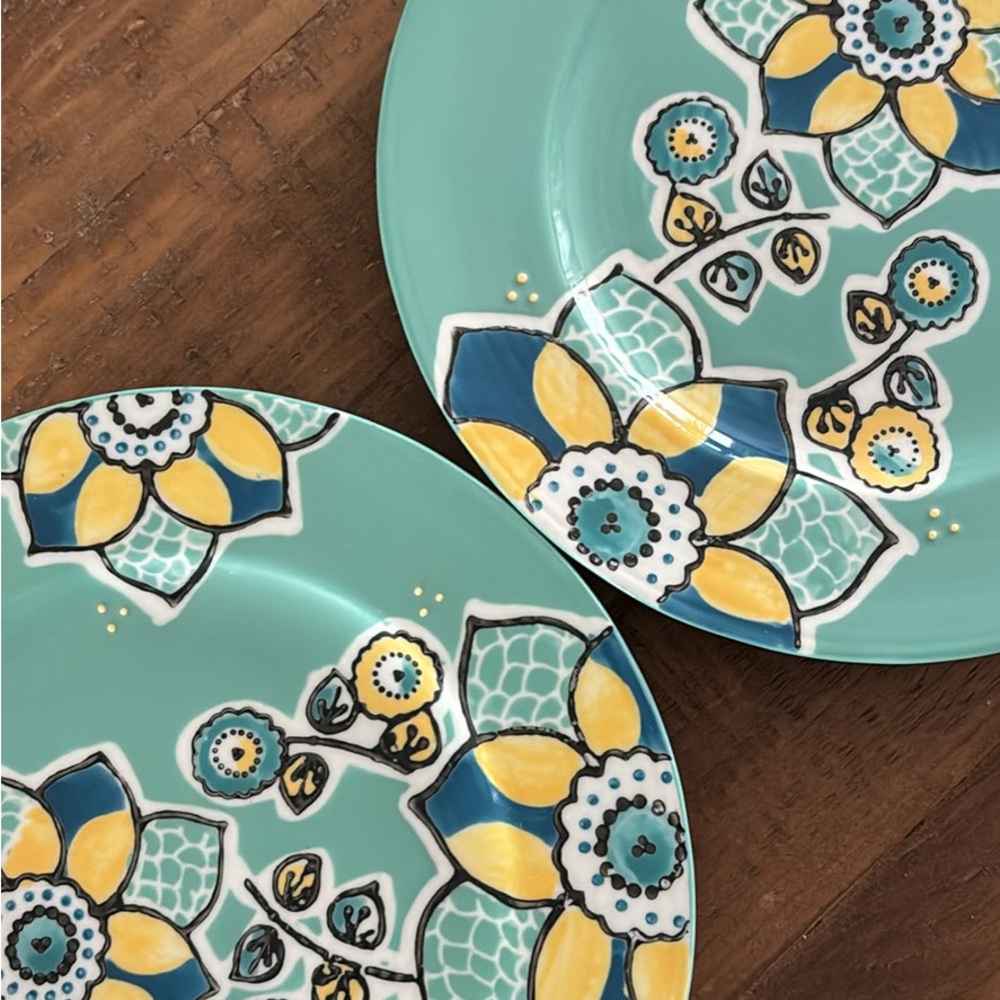 Set of 2 Anthropologie Dessert Plates